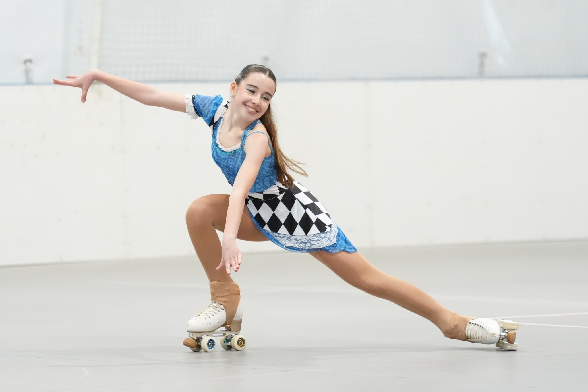 Patinadora de Danza interpretando su programa en competición