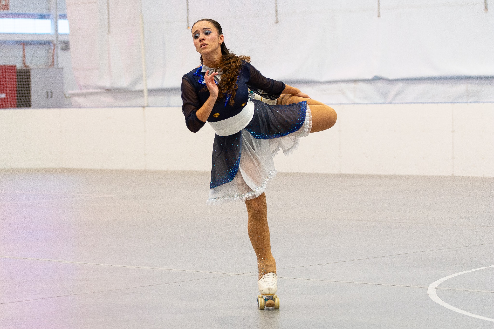 Equilibrio técnico durante una coreografía de Danza