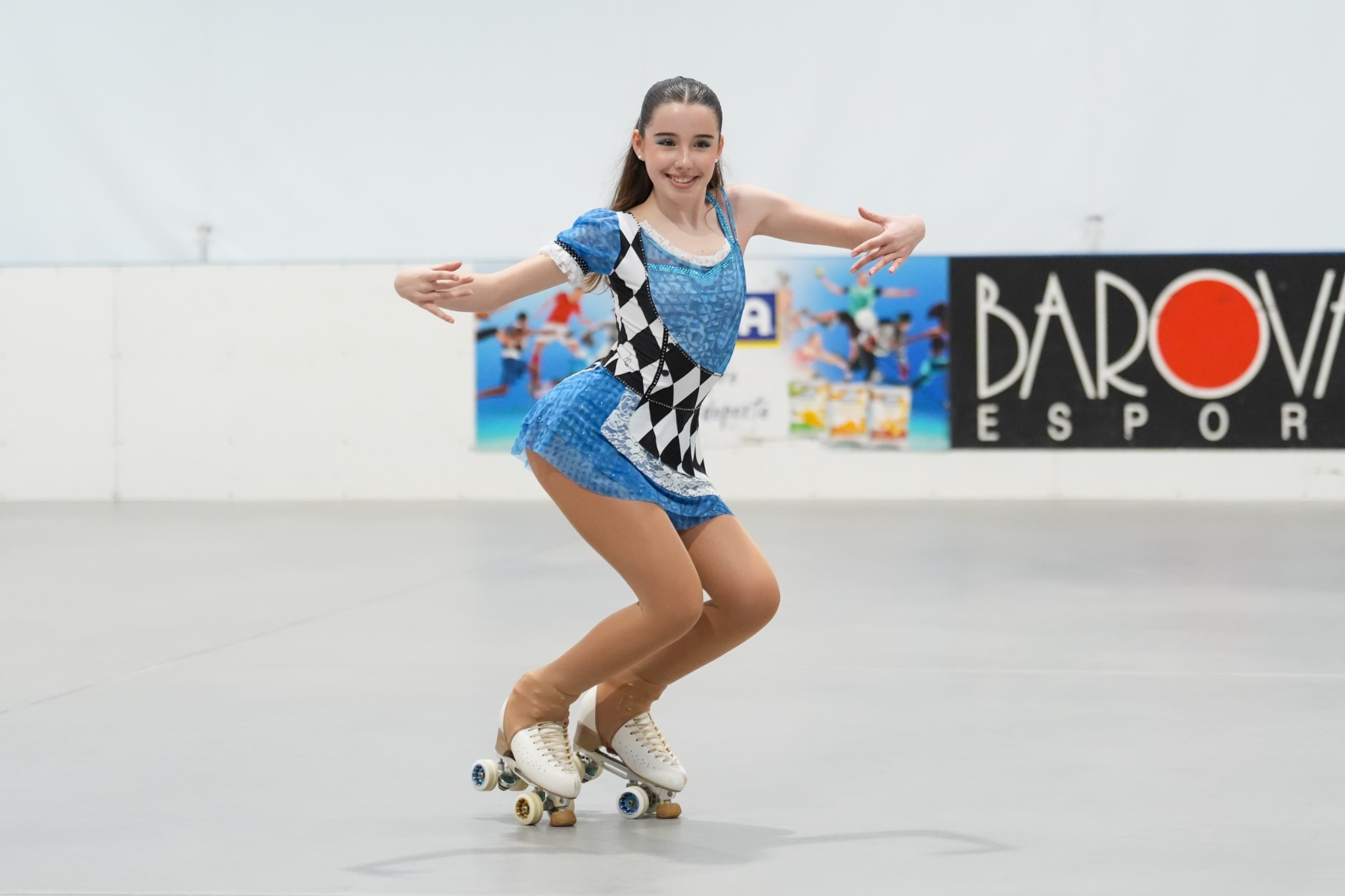 Patinadora de Danza durante una competición