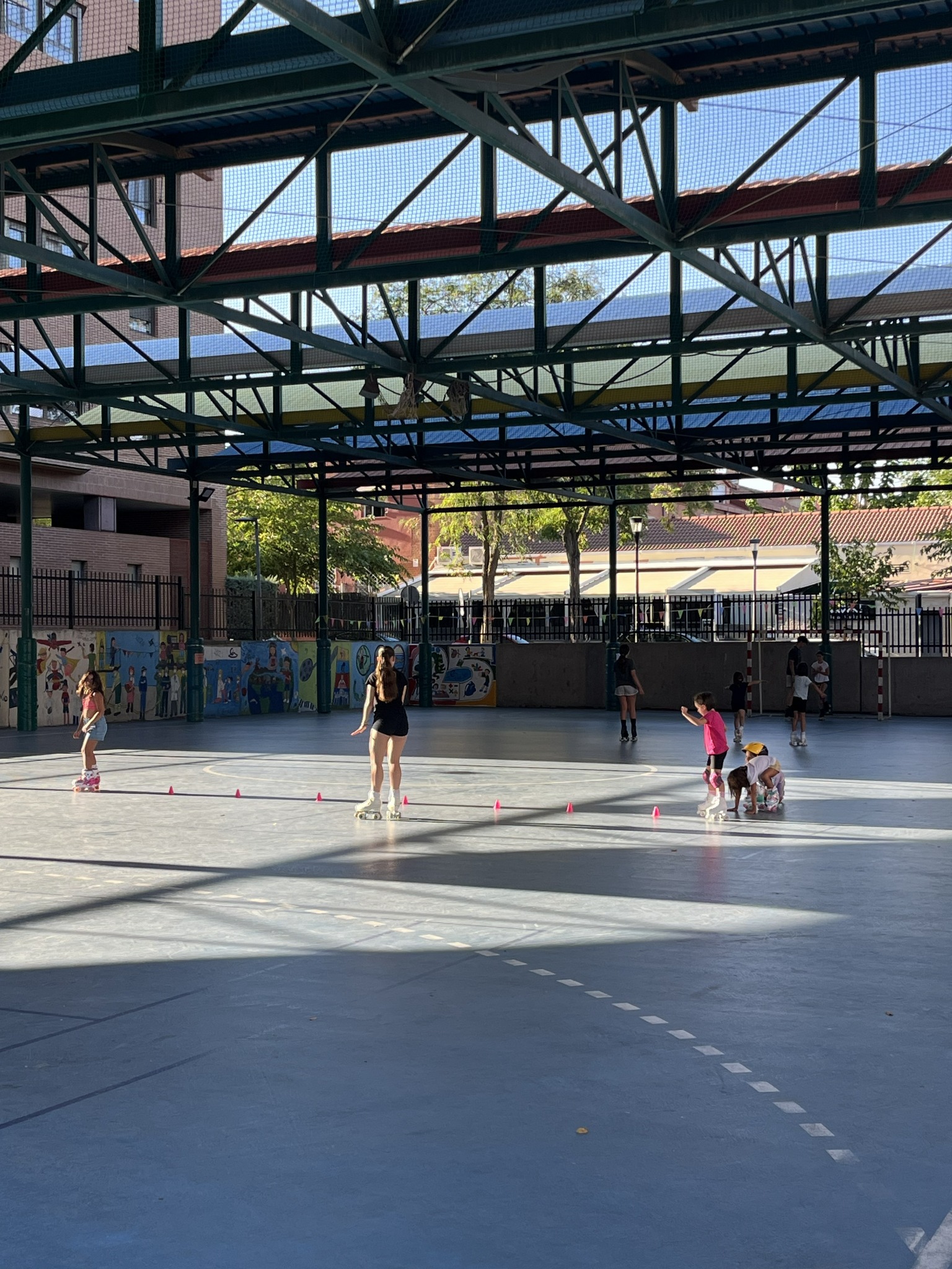 Entrenamiento de patinaje Libre en la pista