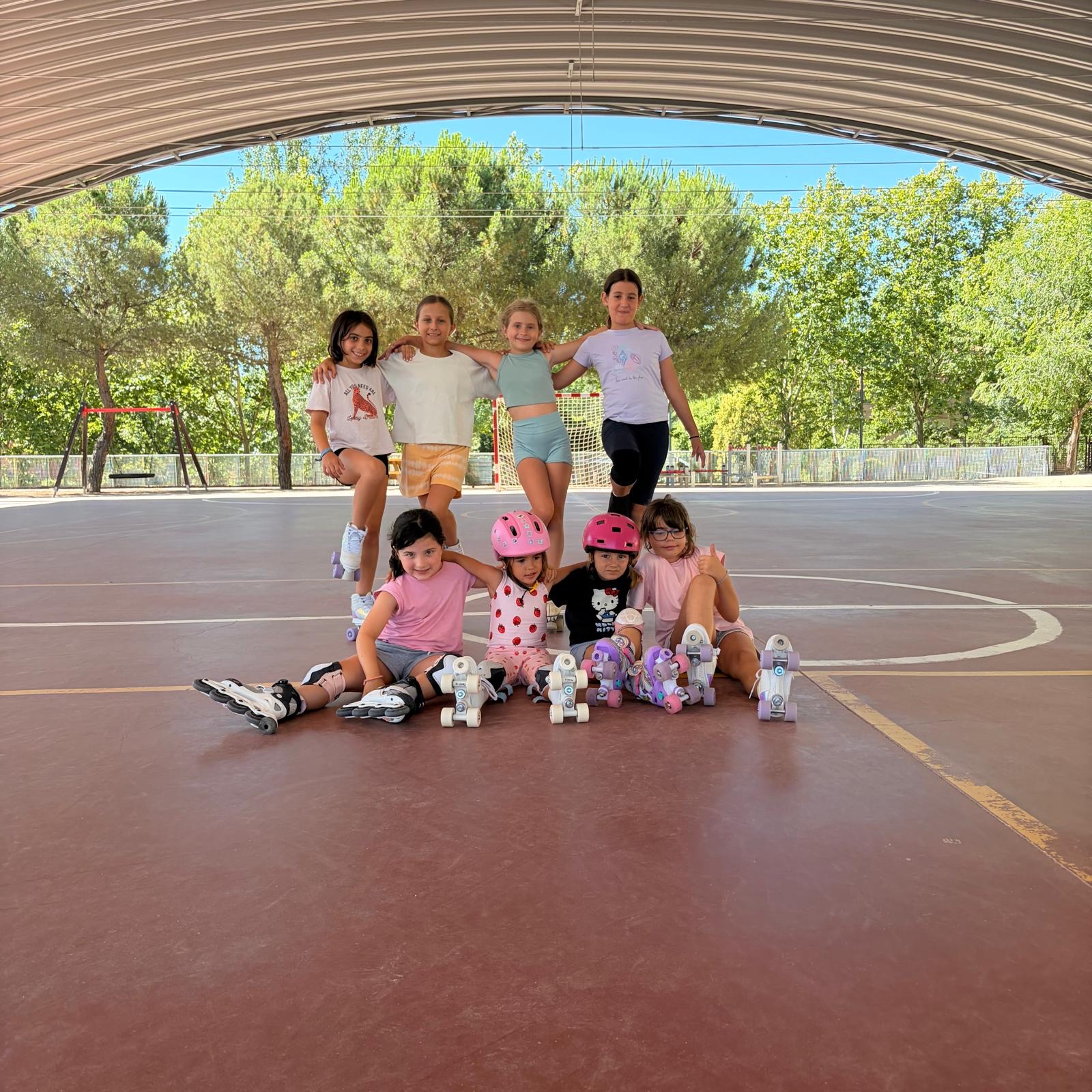 Grupo de iniciación de patinaje Libre